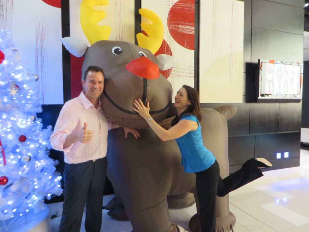 Matt and Liz Raad having fun