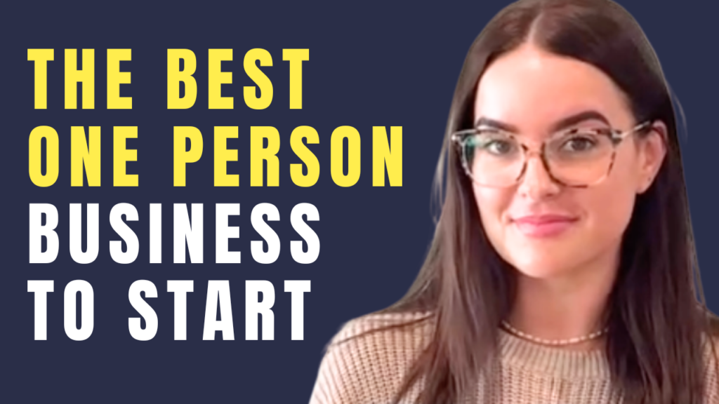simple one person business model